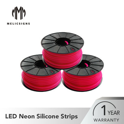 ความหนา 50 เมตร 12 มม. Rose Red 5050 SMD LED Neon Flex Strip