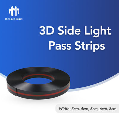 Trimless 3D Side Pass Light Strips ป้ายตัวอักษร Led 100m ต่อม้วน