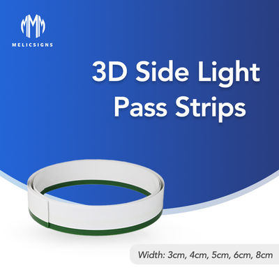 1mm Bending 3D Side Pass Light Strips ตัวอักษรยืดหยุ่นสำหรับการตกแต่ง