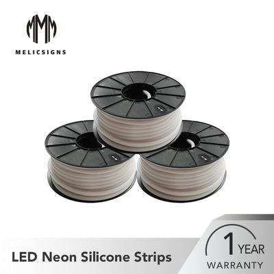 ความกว้าง 12 มม. การออกแบบส่วนโค้งที่ทนต่อการออกซิเดชั่นสีขาว LED Neon Flex Strip
